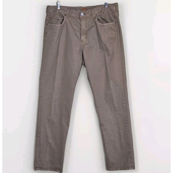 Tommy Bahama Pants Mens 38x34/33 Beige Cotton Pockets Stretch Preppy Embroidery - Picture 1 of 15